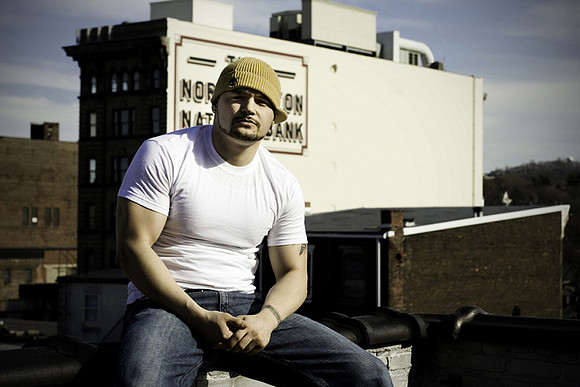 Portrait of male on roof in Easton PA