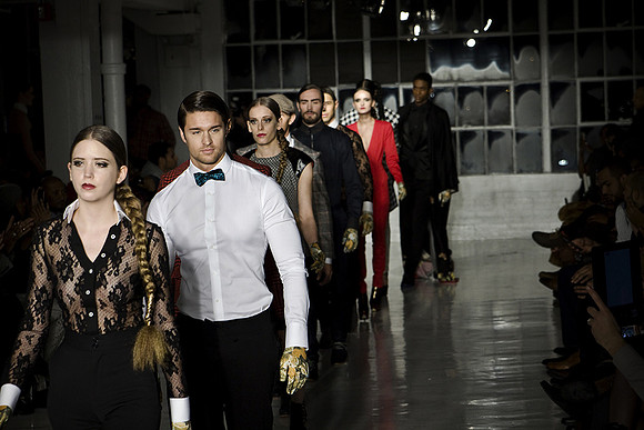 Runway fashion photography