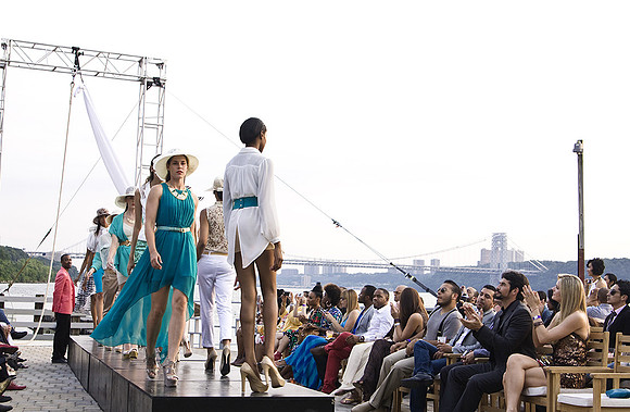Runway fashion photography